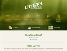 Tablet Screenshot of lipovka-hotel.cz